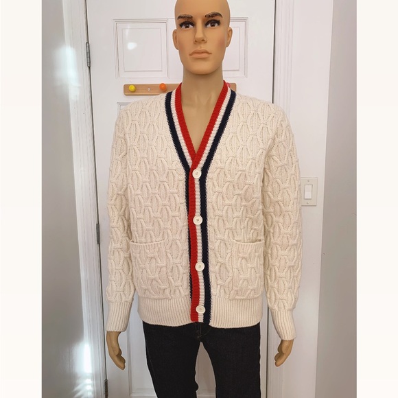 Sandro Men’s Cable Knit Cardigan - Picture 3 of 7